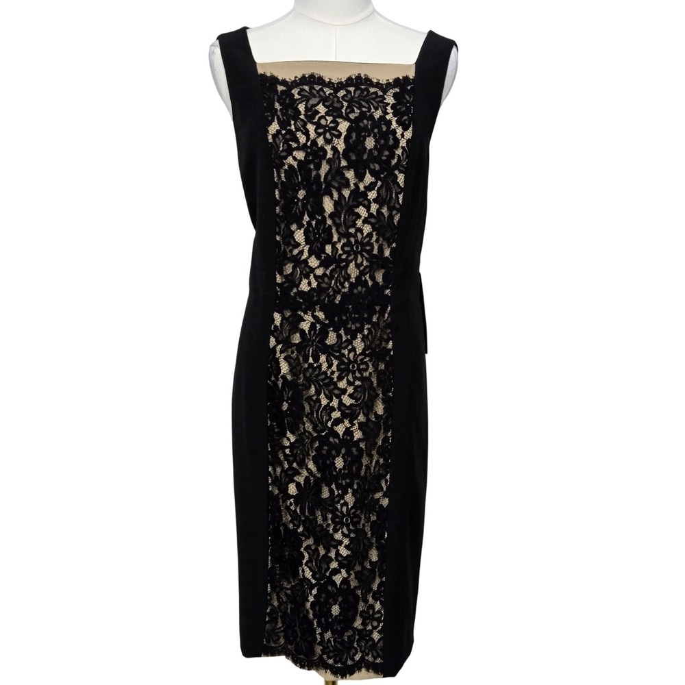 Chico's Black and Cream Backless Dress